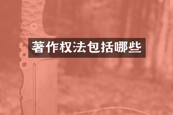 著作权法包括哪些