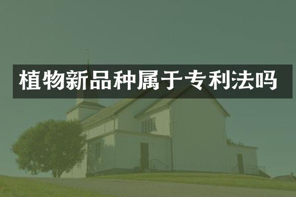 植物新品种属于专利法吗