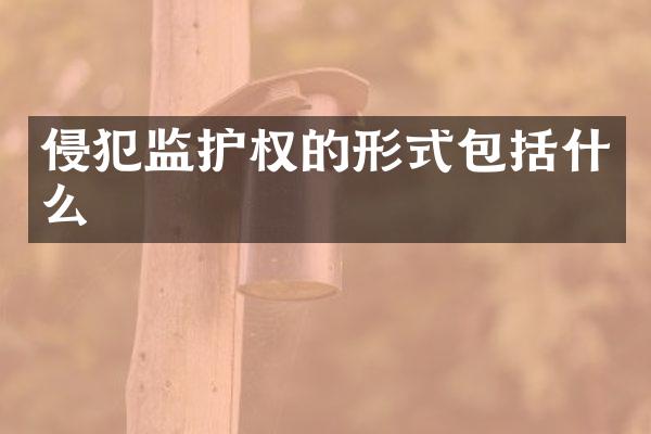 侵犯监护权的形式包括什么