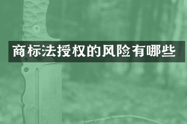 商标法授权的风险有哪些