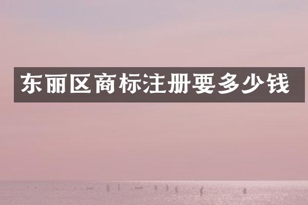东丽区商标注册要多少钱
