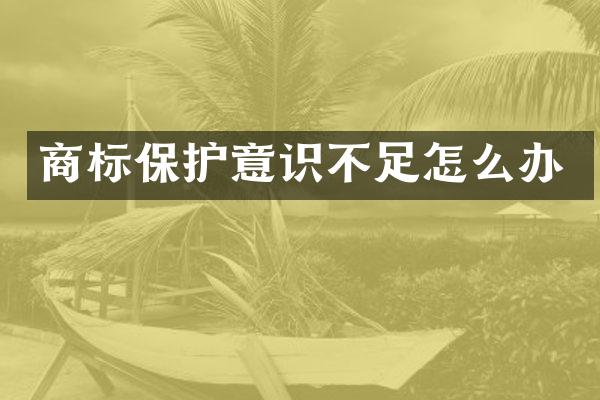 商标保护意识不足怎么办
