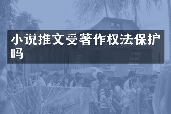 小说推文受著作权法保护吗