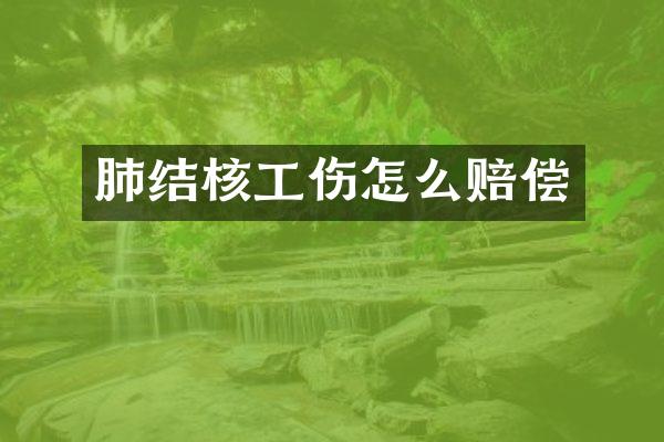 肺结核工伤怎么赔偿