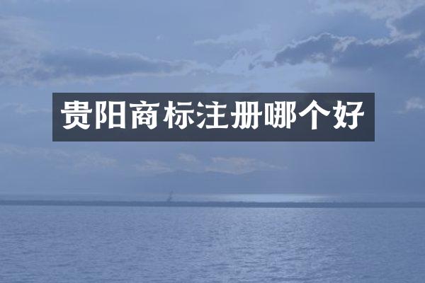 贵阳商标注册哪个好