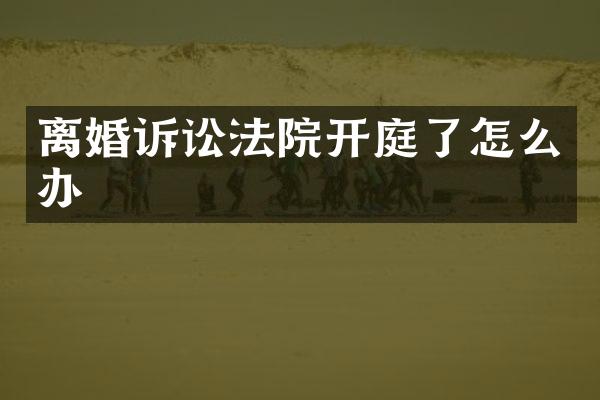 离婚诉讼法院开庭了怎么办