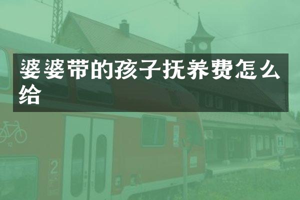 婆婆带的孩子抚养费怎么给