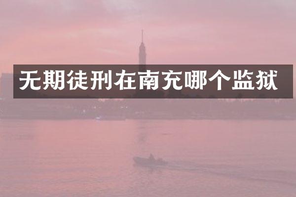 无期徒刑在南充哪个监狱