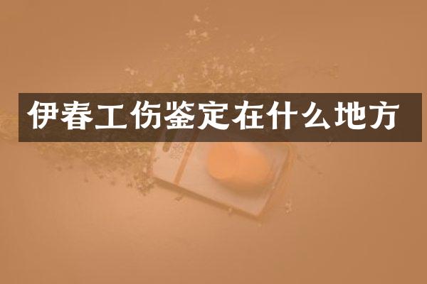 伊春工伤鉴定在什么地方