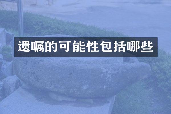 遗嘱的可能性包括哪些