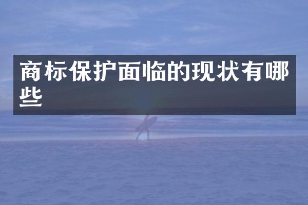 商标保护面临的现状有哪些