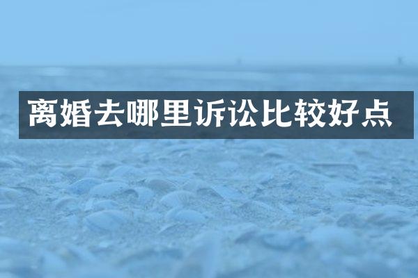 离婚去哪里诉讼比较好点