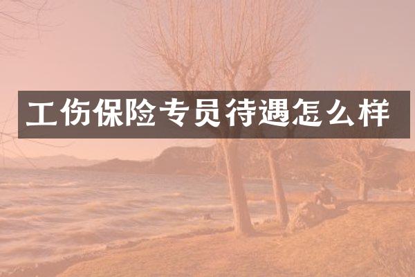 工伤保险专员待遇怎么样