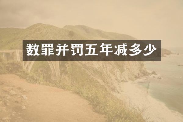 数罪并罚五年减多少