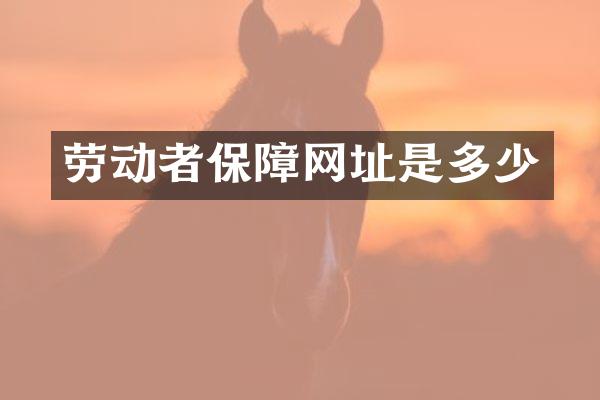 劳动者保障网址是多少