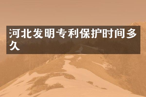 河北发明专利保护时间多久