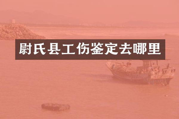 尉氏县工伤鉴定去哪里
