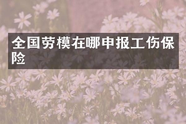 全国劳模在哪申报工伤保险