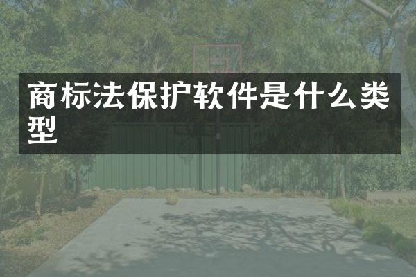 商标法保护软件是什么类型