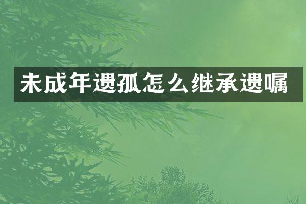 未成年遗孤怎么继承遗嘱