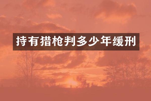 持有判多少年缓刑