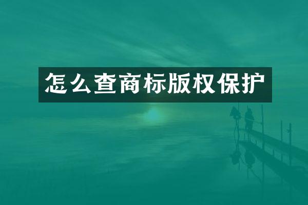 怎么查商标版权保护