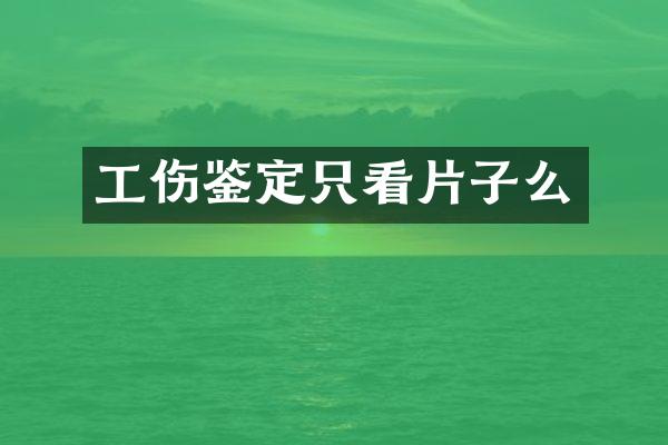 工伤鉴定只子么