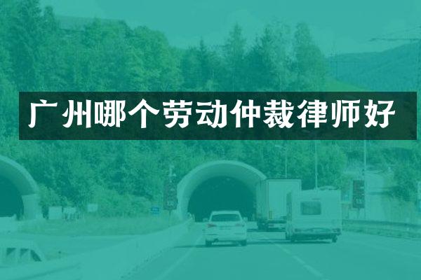 广州哪个劳动仲裁律师好