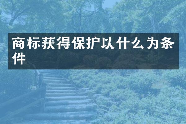 商标获得保护以什么为条件