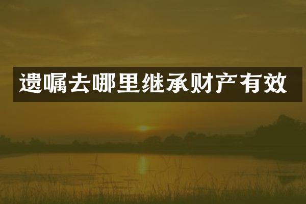 遗嘱去哪里继承财产有效
