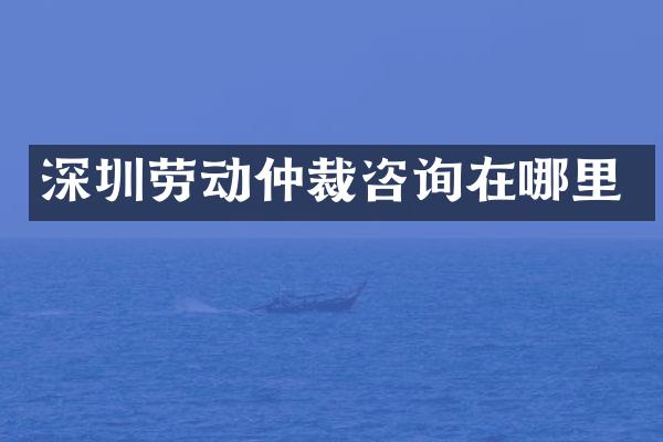 深圳劳动仲裁咨询在哪里