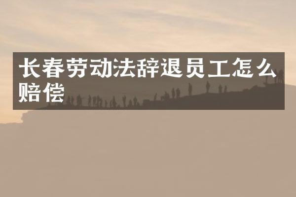 长春劳动法辞退员工怎么赔偿