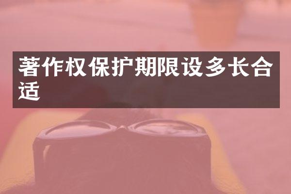 著作权保护期限设多长合适