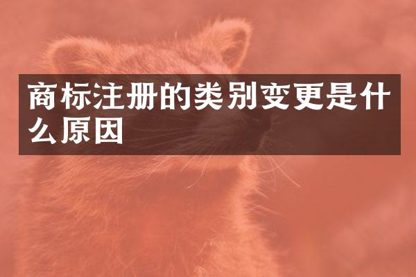 商标注册的类别变更是什么原因
