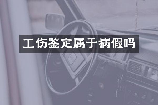 工伤鉴定属于病假吗