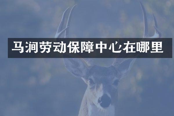 马涧劳动保障中心在哪里