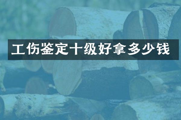 工伤鉴定十级好拿多少钱