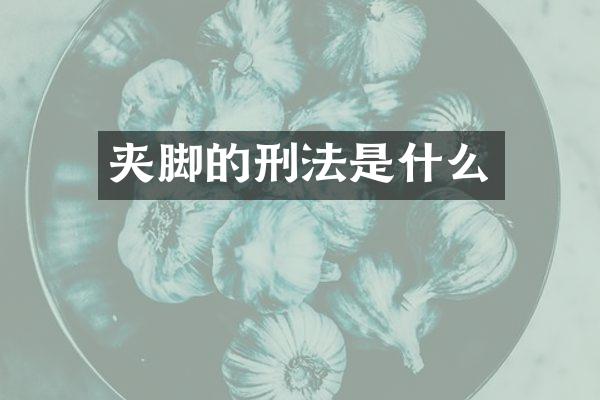 夹脚的刑法是什么