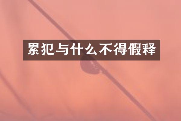 与什么不得假释