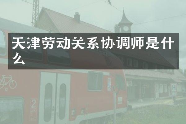 天津劳动关系协调师是什么