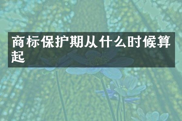 商标保护期从什么时候算起
