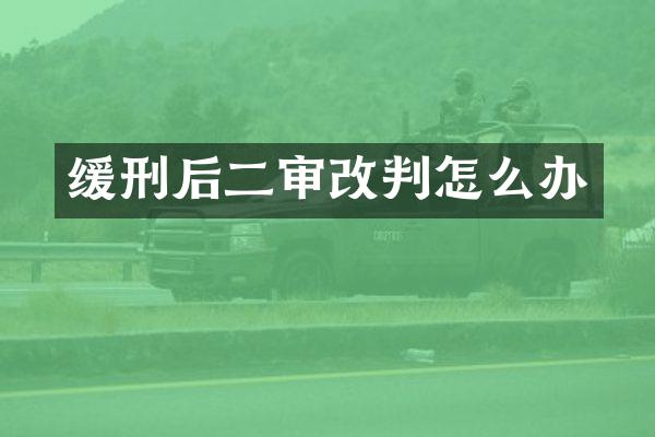 缓刑后二审改判怎么办