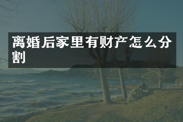 离婚后家里有财产怎么分割