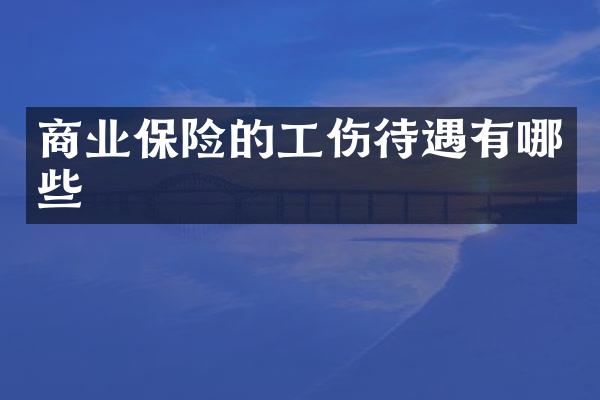 商业保险的工伤待遇有哪些