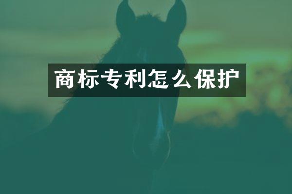 商标专利怎么保护