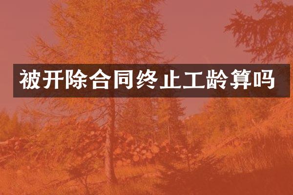 被开除合同终止工龄算吗