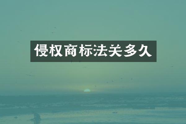 侵权商标法关多久