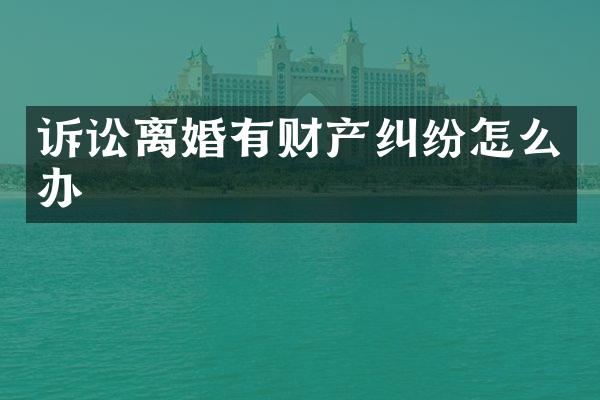 诉讼离婚有财产纠纷怎么办