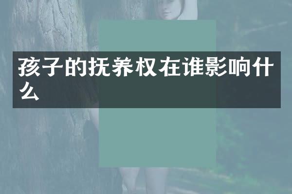 孩子的抚养权在谁影响什么