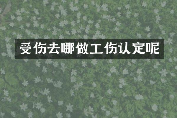 受伤去哪做工伤认定呢